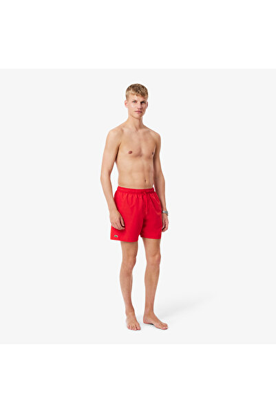 Lacoste Mid Length Monochrome Swim Trunks - MH9088-00-8UN