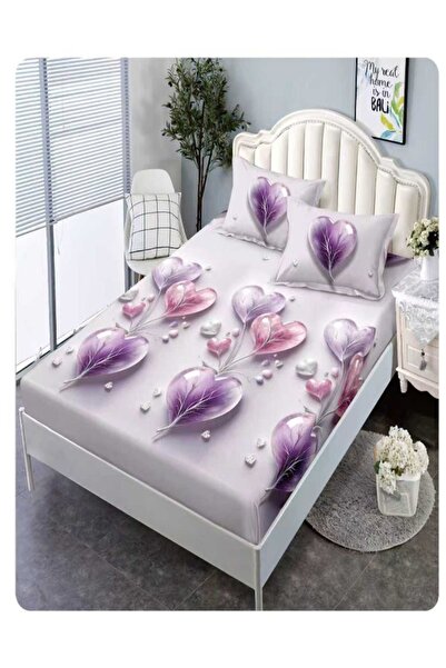 Pucioasa Bed cover with elastic + 2 pillowcases, Pucioasa, Double bed 160x200