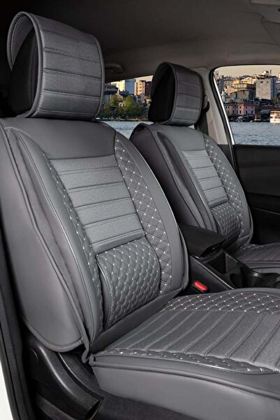 ACKSTORE غطاء مقعد سيارة أوبل كورسا بي متوافق مع الجلد شبه الكامل، طقم من 5 ق...