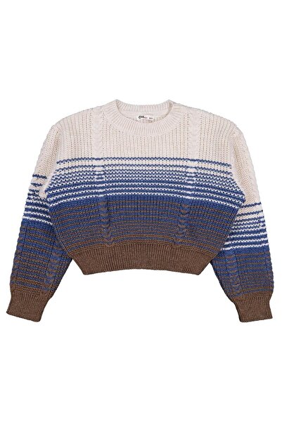 Civil Girls Self-Patterned Sweater for 10-13 Years Old - Beige 11-12 Years Old