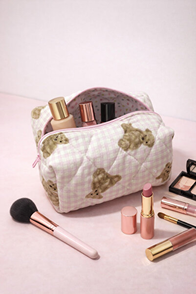 Generic حقيبة مكياج صغيرة مبطنة من فابريك ووركس