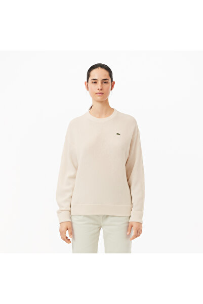 Lacoste Relaxed Fit Carded Wool Moss Stitch Sweater - AF9551-00-70V