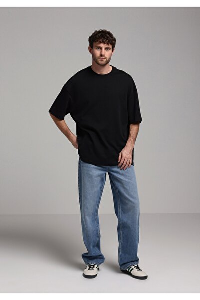 Colin's Pantaloni din denim indigo pentru bărbați, cu croială relaxată, talie...