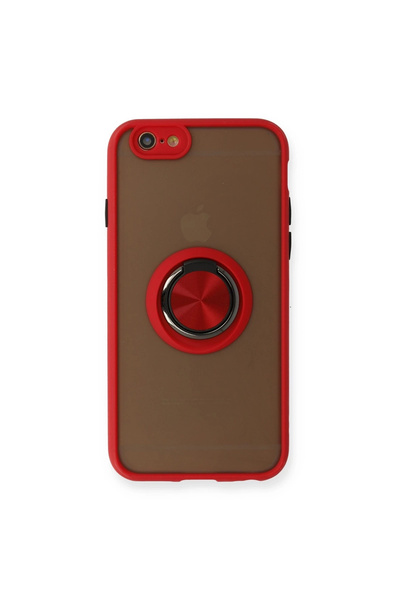 eco port غطاء حماية آيفون 6 مونتريال رينج سيليكون - أحمر