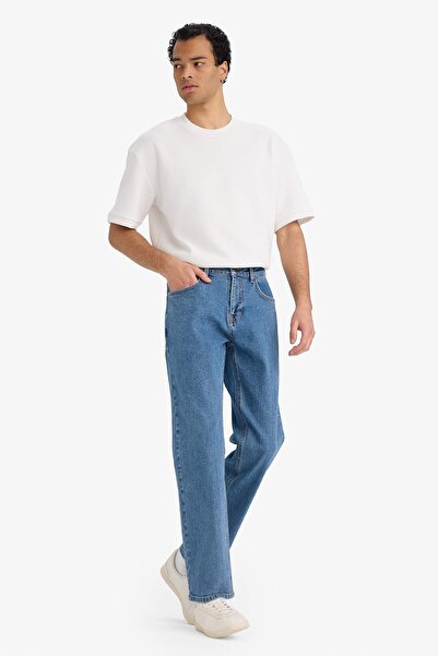 DeFacto Men's Jean Trousers D9839Ax/Nm28 Mid Blue