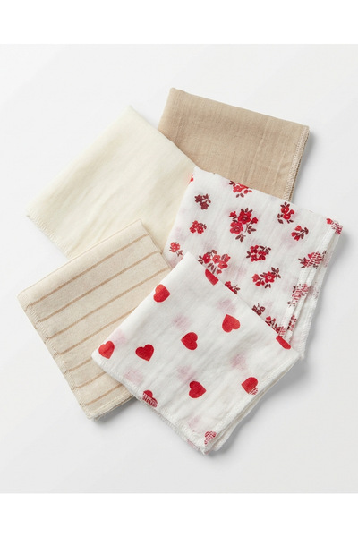 COOLMINIES Double Layer 100% Muslin Baby Mouth Wipes, Large Size Baby Wipes, ...