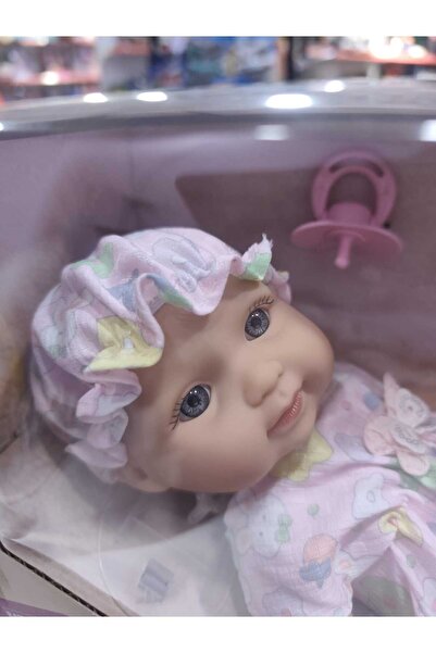 Boratila Toys 26 CM Tam Kauçuk Kıyafetli Güzel Bebek Emzik ve Biberon Aksesua...