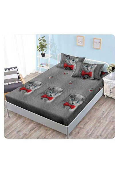 Pucioasa Husa de pat cu elastic + 2 Fete de Perna, Pucioasa, Pat dublu 160x200