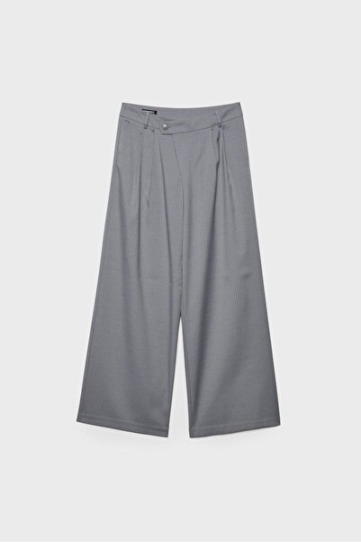 Stradivarius Cross-over waist smart trousers