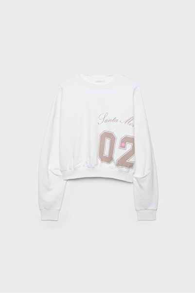 Stradivarius Basic printed sweatshirt