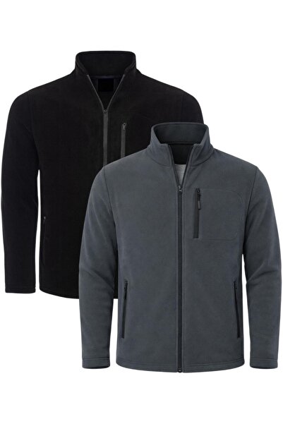 pandy 2-Pack Unisex Anti-Pilling Non-Pilling Standard Fit Cold-Proof Fleece