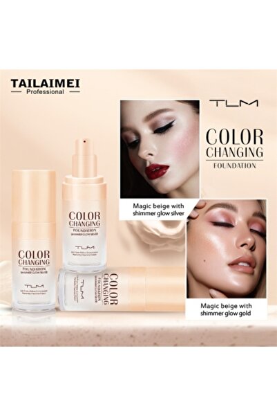 TLM Foundation Color Changing Shimmer Glow Silver