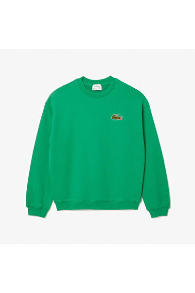 Lacoste Loose Fit Badge Accent Fleece Sweatshirt - SH2741-00-LDM