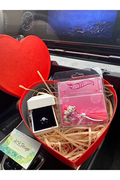 ArtBDesign Sevgililer gününe Kalpli kutuda aynalı çiçek buketi ve ciddi ilişk...