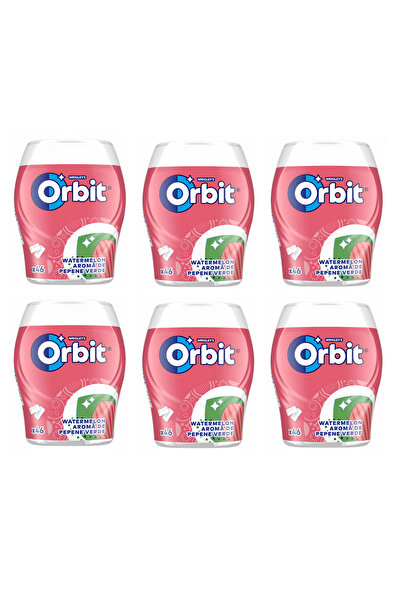 Wrigleys Orbit Watermelon Flavored Chewing Gum, 6 Pieces x 46 Tablets
