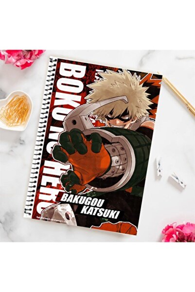 Saatistan Katsuki Bakugo Anime Defteri, Japon Manga Tasarımı, Hediye Alternatifi
