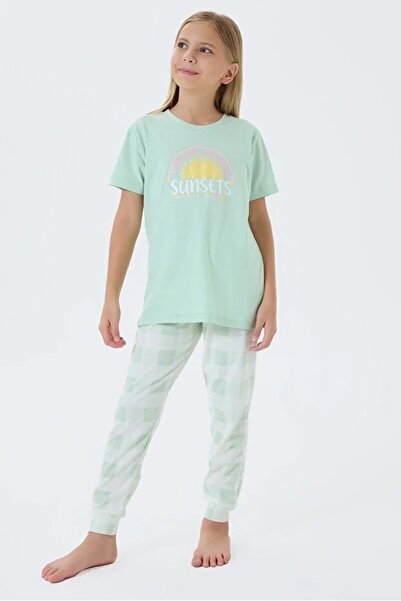 YUYİ ARNETTA 100% ΒΑΜΒΑΚΙ, ΣΕΤ ΠΙΤΖΑΜΕΣ ΚΟΡΙΤΣΙΣΤΙΚΕΣ ΜΕ ΚΟΝΤΟ ΜΑΝΙΚΙ ΚΑΙ ΛΑΜ...