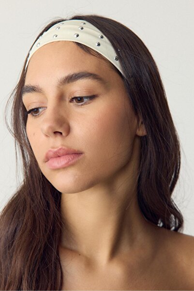 Stradivarius 2'li kürk çivili saç bandı seti