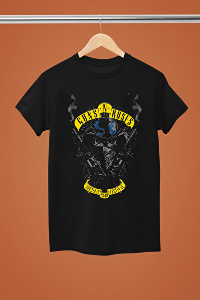 MAGORS Guns N' Roses Printed Cotton Short Sleeve Regular Fit Rock Tshirt