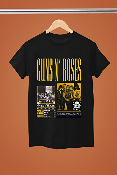 MAGORS Guns N' Roses Printed Cotton Short Sleeve Regular Fit Rock Tshirt