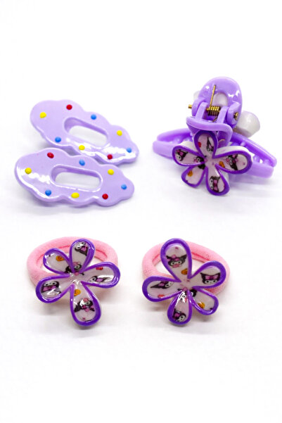 MakeWell مجموعة مشابك للأطفال بتصميم زهرة اللوتس من كورومي ماي ميلودي سينامارول