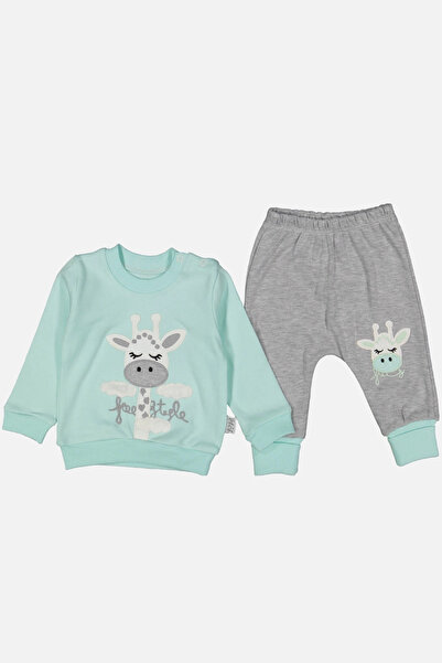 Beruflic Giraffe Embroidered 100% Cotton Baby Girl Set