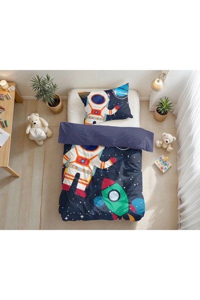 Sleeptime Little Monster Space Man 2 duvet cover set 140x200/220 cm and 1 pil...