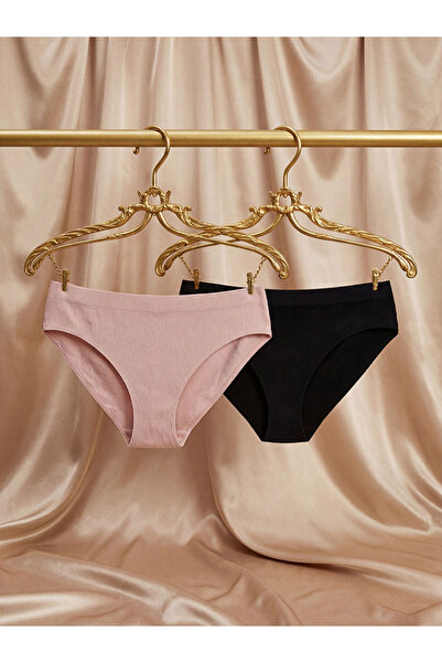 LC Waikiki Chiloți bikini uni Sparkling Choices, pachet de 2, de la Shining S...