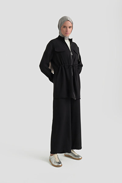 Armine New Season Bronched Zippered Trousers with Adjustable Waist Set