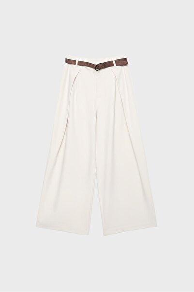 Stradivarius Maxi dart trousers with belt