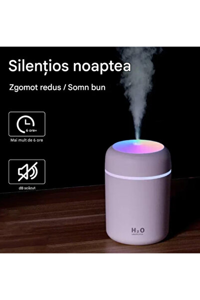 OEM USB Portable Humidifier Set with LED Lights + 6 Essential Oils, Silent Ar...