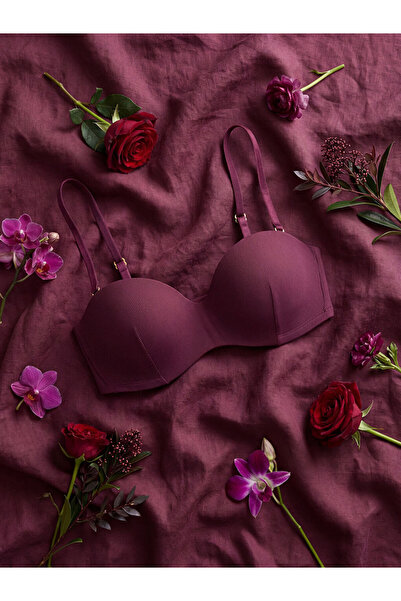 LC Waikiki Plum Underwire Unpadded Strapless Bra