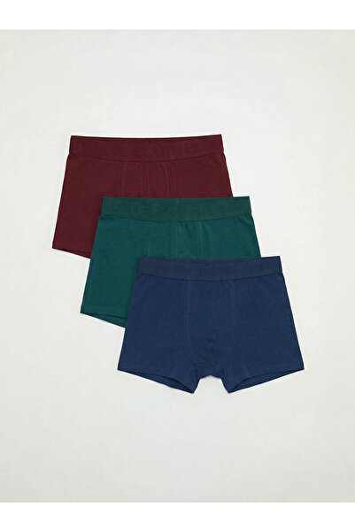 LC Waikiki Ozmarka New Season Standard Fit Cotton Flexible Men's Boxer 3-Pack