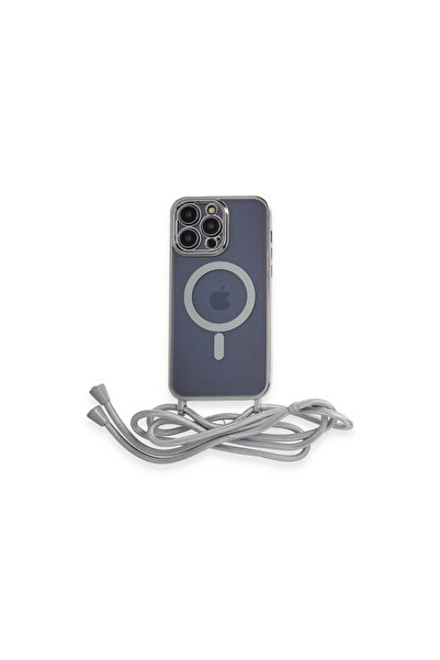 eco port جراب آيفون 12 برو ماكس ديفو ليزر معلق غطاء ماجسيف - فضي