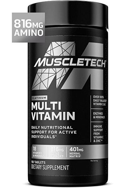 MUSCLETECH Platinum MultiVit. 18 Vit. - 816 mg Amino - 401mg Herbal Matrix - ...