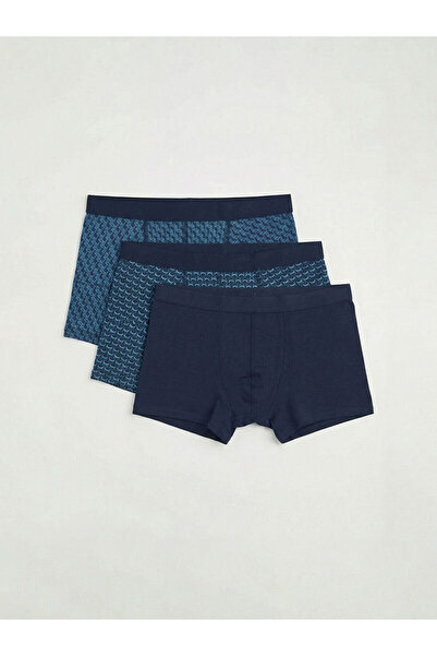 LC Waikiki Peak New Season Standard Fit Cotton Flexible Men's Boxer 3-Pack