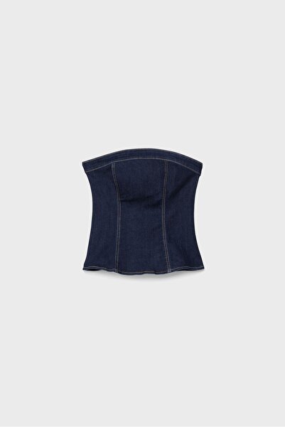 Stradivarius Denim bandeau top