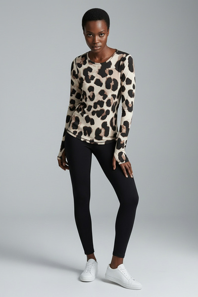 Sour Cherry Loopfit Women's Long Sleeve Finger-Loop Tshirt