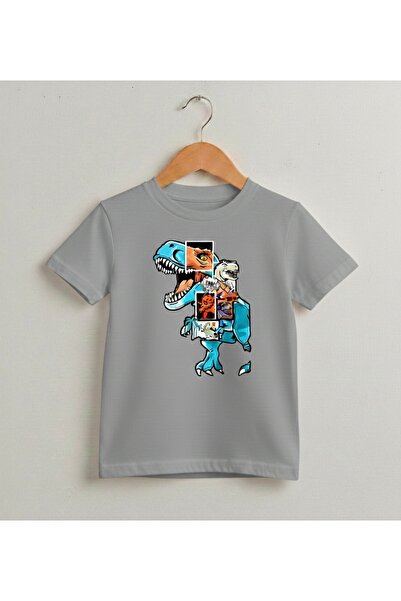 Tiny and Co 100% Cotton T-Rex Printed Kids T-Shirt