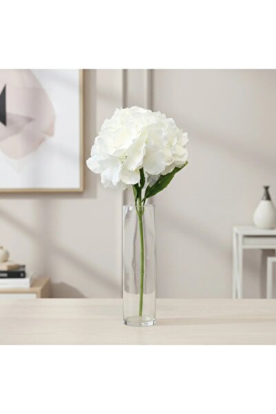 Goat-x Realistic artificial white hydrangea flower – single stem for interior...