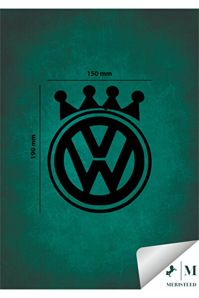 meristeed ملصق شعار وولفاجن للسيارات والدراجات النارية والخوذات والزجاج، ملصق...