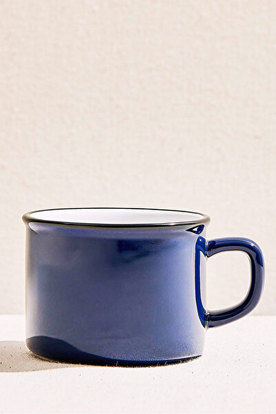 Paşabahçe Electrum Seramik Kupa Lacivert