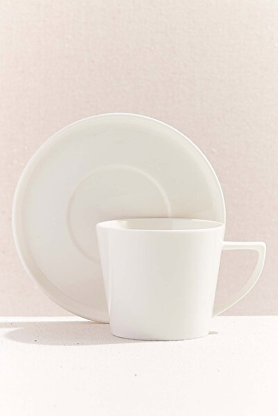 Paşabahçe Solid Porselen Çay Fincanı Beyaz