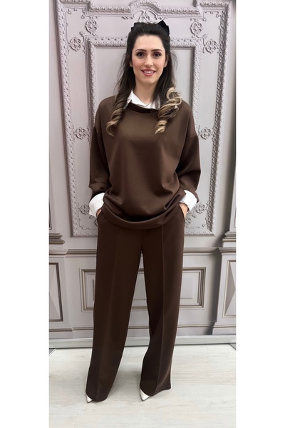 OnlyForYou Women's tracksuit made of 50% elastic viscose, with integrated blo...