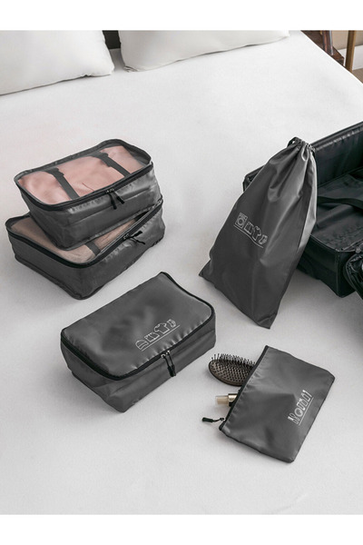 LC Waikiki Gray Suitcase Organizer Set of 5