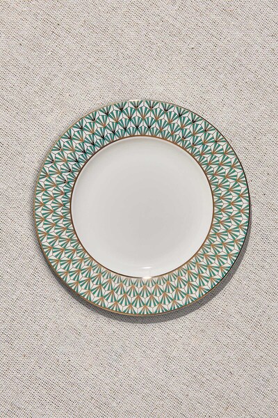 Paşabahçe Venezia Porselen Pasta Tabağı Yeşil