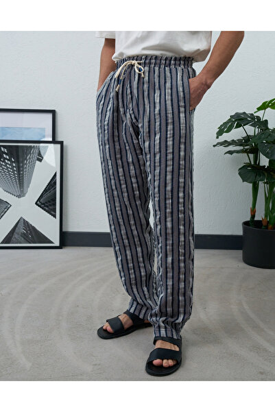 BPM Premium Men's Striped Summer Twill Sweatpants