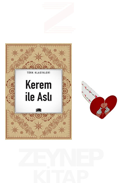 Ema Kitap Kerem İle Aslı (Türk Klasikleri) Kalp Ayraç Hediye