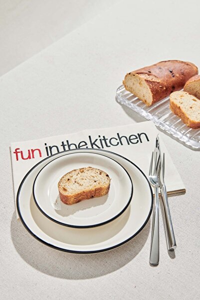 Paşabahçe Electrum Seramik Pasta Tabağı Kemik