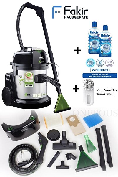 Fakir Turbo Başlıklı Yüksek Performanslı Halı Yıkama ve Süpürme Makinesi 1800...